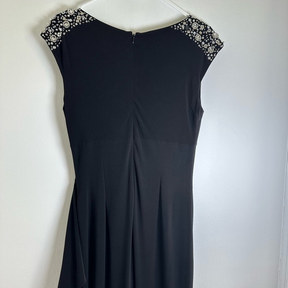 Alex Evening Womens Formal Wrap Style Dress With Crystal Shoulder In Size 4 - Picture 11 of 16